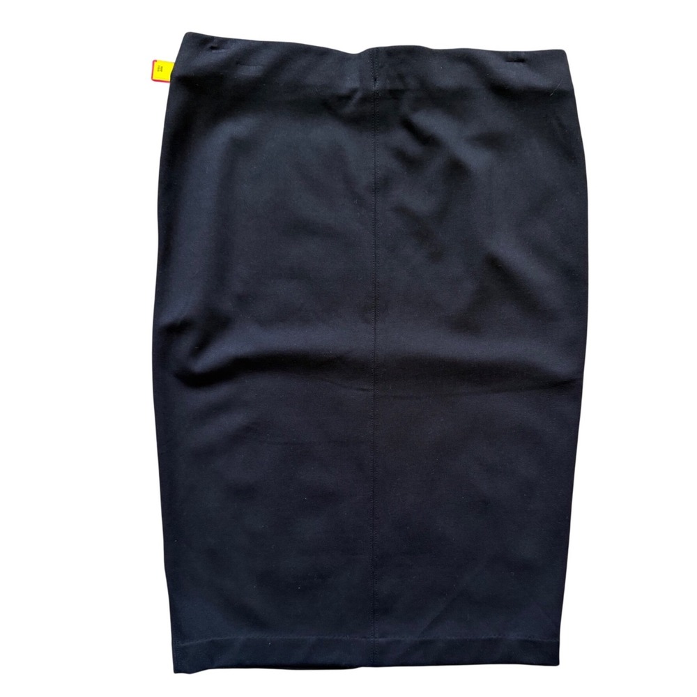 Catherine Malandrino Pencil Skirt Women Large Black Stretch Pull On NWT